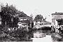 Padova-Veduta fotografica del ponte Businello dal ponte del Maglio,prima degli sventramenti operati per la costruzione di via L.Belludi dal 1921 (Adriano Danieli)
